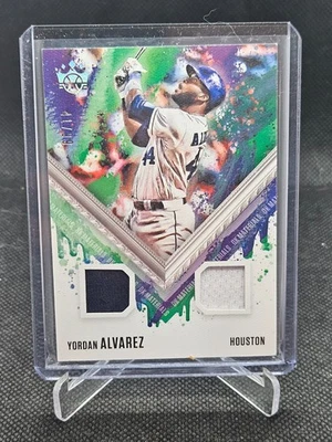 2021 Panini Diamond Kings Duel Jersey Card 41/99 Astros Yordan Alvarez - Image 1 of 2