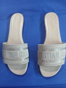 Christian Dior Lurex Embroidered Golden size 37 - Picture 1 of 9