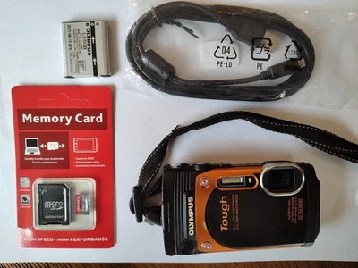 Olympus Stylus Tough TG-860 16MP, Battery, SD Card, Charging Cable - image 1 of 4