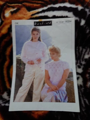 Hayfield Ladies Mohair Top/ Cardigan Knitting Pattern 00204 - Image 1 of 3