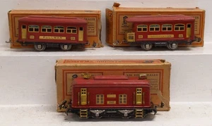 Juego de pasajeros eléctrico Lionel 292 vintage de preguerra: 248, 629, 630/caja - Imagen 1 de 4