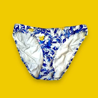 Braguita de bikini Venus blanca azul floral talla 14  Foto 1 de 4