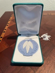 1989 Blue Wedgwood Jasperware Engel Weihnachtsschmuck mit OVP - Bild 1 von 4