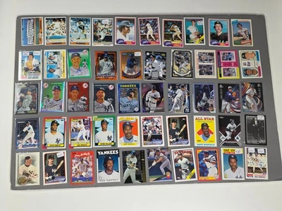 New York Yankees Lot 486 Baseball Cards Vintage Numbered Auto Topps Chrome Card - Image 1 of 4