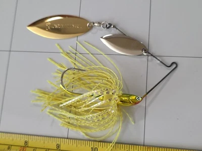 TERMINATOR T-1 TITANIO SPINNERBAIT 3/8 OZ SEÑUELO DE PESCA PUNTA CALIENTE CHARTREUSE  Foto 1 de 4