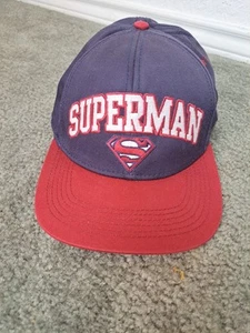 Superman DC Comics Ball Cap / Hat Adjustable Baseball Snapback Blue And Maroon - Picture 1 of 6