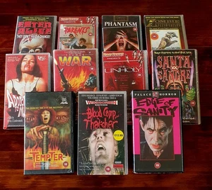 Cult Horror VHS Bundle - RARE Collectibles x 11 Films - Picture 1 of 4