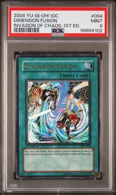 Yu-Gi-Oh! - Invasion of Chaos Dimension Fusion 2004 IOC-094 1st Edition PSA 9 - Image 1 of 2