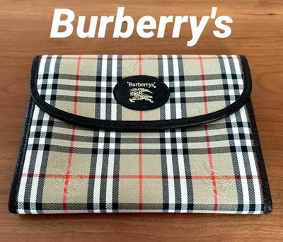 Burberry Nova Bolsa a Cuadros Multicolor Cuadros Beige Dorado Logo De Colección Usada Foto 1 de 4