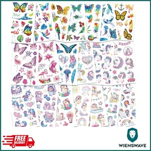 Glitzer Tattoo Set 200+ Kinder Tattoo Kinder Mädchen, fake tattoos Kinder - Bild 1 von 10