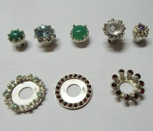 Konvolut Köpfe Scheiben Silber 925 Ehinger Schwarz Charlotte 21 - Bild 1 von 1