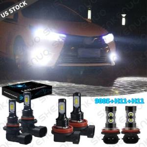 Combo faros LED haz alto y bajo + bombillas antiniebla para Honda Civic 2016-2020 - Imagen 1 de 12