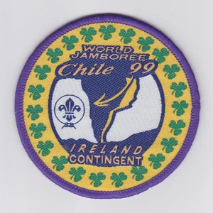 Parche contingente World Scout Jamboree 1999 EIRE/IRLANDA/EXPLORADORES IRLANDESES (REDONDO) - Imagen 1 de 2