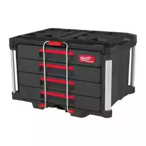 Milwaukee 48-22-8444 PACKOUT 4 Schubladen Werkzeugkiste Aufbewahrung Organizer - Bild 1 von 3