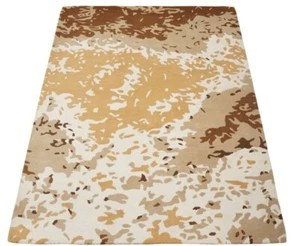 Carpet 100% Wool Beige Gold Brown 160X230 cm Oriental Hand-tufted HT402 - Picture 1 of 5