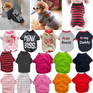 Pet Dog Clothes Puppy T Shirt Clothing For Small Dog Puppy Chihuahua Vest Jumper - Picture 1 of 67