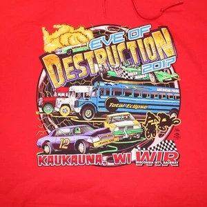 Felpa con cappuccio Eve Of Destruction Wisconsin International Raceway Racing 4XL - Foto 1 di 8