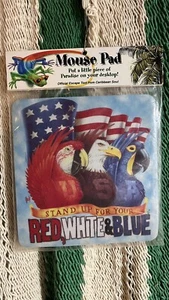 Alfombrilla de ratón Jimmy Buffett Caribbean Soul de pie para su rojo, blanco y azul nueva - Imagen 1 de 5