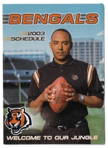 Calendario de fútbol americano de la NFL 2003 Cincinnati Bengals!!! Banco Provident - Imagen 1 de 1