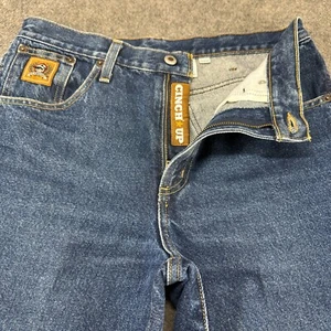 Cinch Up Jeans Mens 32x36 Blue Straight Leg Regular Fit Dark Wash Western Rodeo - Picture 1 of 11