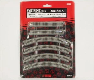 Rokuhan R028 Z Gauge 1/220 Classic Track Oval Set A Curved Track Straight Track - Picture 1 of 1