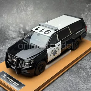 VEHÍCULO Arte 1/18 Saboban 2015 Coche de Policía de California Modelo de Resina Colección de Juguetes - Imagen 1 de 8
