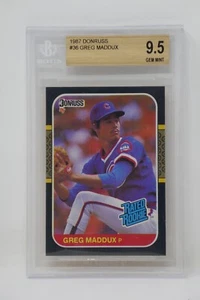 1987 Donruss #36 Greg Maddux Rookie Cubs 🔥Beckett 9.5 GEM MINT - Picture 1 of 5