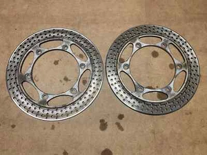 HONDA CBR 1000 FH-FJ 87-88 CBR 1000 89-93 VFR 750 88-89 FRONT BRAKE DISC x2 PAIR - Picture 1 of 9