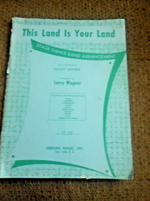 This Land Is Your Land by Woody Guthrie Stage Dance Band Arrangement - Image 1 of 4