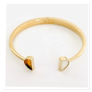 FOSSIL Tortoise-stainless Steel Bangle Open Cuff Bracelet - Picture 1 of 4