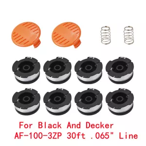 LST140 8 Pack For Black and Decker LST201 LST220 LST300 LST400 AF-100-3ZP Spool - Picture 1 of 12
