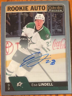 2016-17 O-Pee-Chee Platinum Rookie Autographs Esa Lindell #R-EL Dallas Stars - Image 1 of 2
