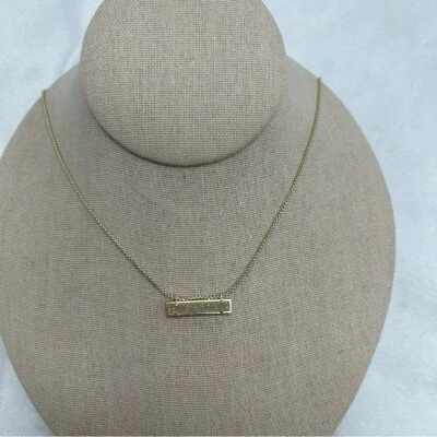 Kendra Scott Leanor Gold & white Iridescent Drusy Necklace 14k gold over brass - Image 1 of 4