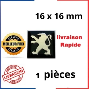 Logo Peugeot 16 mm Stickers Clefs Clé Emblème Autocollant en Aluminium 1 pcs - Imagen 1 de 1