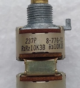 ALPS Potentiometer logarithmisch mit Motor Stereo 237p 8-776-11 gebraucht - Bild 1 von 5