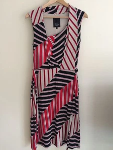 BETTY JACKSON BLACK LABEL Women's Dress. Black & Red Print. Size UK10 RRP £99.99 - Picture 1 of 12