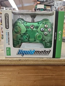 PowerA Liquid Metal Xbox One Wired Mini Controller Green Brand New Sealed - Picture 1 of 6