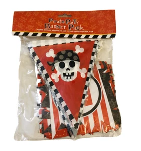 2er Pack Piratenparty Banner Paket Kinderparty, Kinder, Erwachsene ca. 2m & 2,5m, - Bild 1 von 2