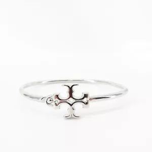 Brazalete con bisagras Tory Burch Eleanor plateado OS - Imagen 1 de 12