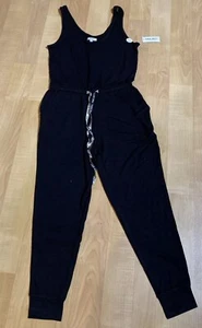 Nine West Sleepwear Romper Womens L Black Strappy Tie Stretch NWT Loungewear - Picture 1 of 12