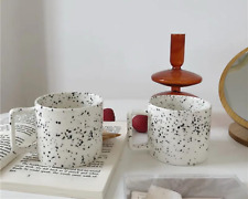 Korean Style Mug, Set of 2 Pottery Mug, Hand Made Ceramic Pottery Coffee Mug