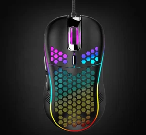 Honeycomb RGB Optical Mouse - Optical Wired Gaming Mouse - Picture 1 of 4