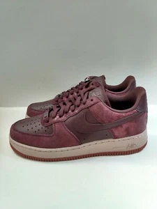 Nike Womens Air Force 1 '07 Premium Casual Shoe Burgundy Crush 616725-603 Sz 9.5 - Picture 1 of 12