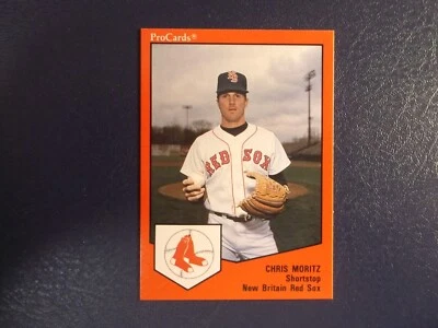 1989 Pro Cards Baseball New Britain Red Sox Chris Moritz Card # 603 - Image 1 of 2