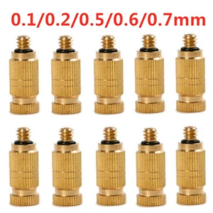 0.1-0.7mm Brass Fog Spray Misting Nozzle Sprinkler Head for Garden Irrigation   - Imagen 1 de 7