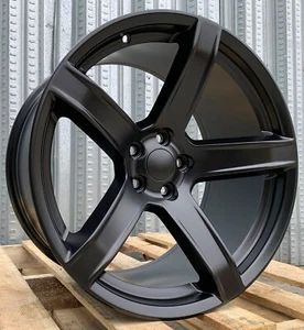 22x10 Single Wheel Satin Black 5x127 Fit Dodge Durango Jeep Grand Cherokee - Picture 1 of 5