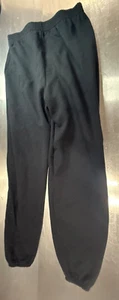 Hanes Boys Youth COMFORTBLEND EcoSmart Fleece Pants Black Size L C130 - Picture 1 of 12