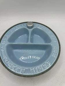 Vintage Little Tommy Tucker Divided Pottery & chrome warming dish - Picture 1 of 5