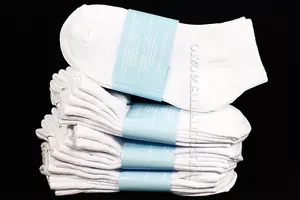 Calcetines unisex cómodos al tobillo escolar para niños talla 6-8 algodón spandex junior - Imagen 1 de 1