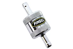 Pingel Inline Fuel Filter Chrome fits Harley Davidson - Picture 1 of 4
